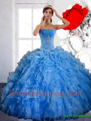 New Styles Ball Gown Quinceanera Dress with Ruffles and Appliques