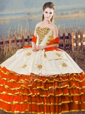 Exquisite Sleeveless Lace Up Floor Length Ruffled Layers Quinceanera Gown