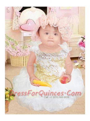 SweetA-Line Scoop Ankle-length White Little Girl Dress With Lace