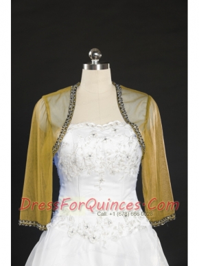 2015 Discount Long Sleeves Wraps with Beading