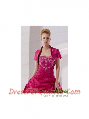 New Arrival Hot Pink Quinceanera Jacket with Open Front