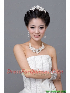 Splendid Alloy With Rhinestone Pearl Ladies' Jewelry Sets