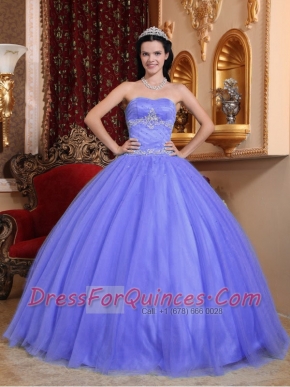 Sweet 16 Dresses In Purple Ball Gown Sweetheart Floor-length Tulle and Taffeta Beading