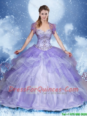 Elegant Beading Quinceanera Dresses with Sweetheart in Lavender