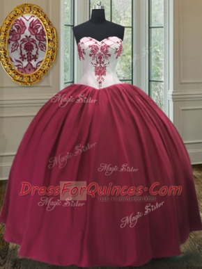 Dynamic Floor Length Burgundy Sweet 16 Dresses Sweetheart Sleeveless Lace Up