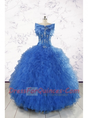 Beautiful Quinceanera Dresses in Royal Blue Appliques