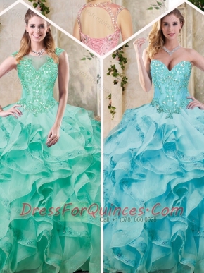 Best Sweetheart Quinceanera Dresses with Appliques and Ruffles