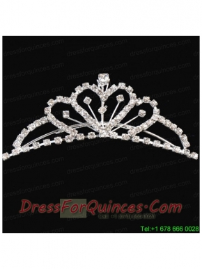 Princess Tiara With Shining Rhinestones