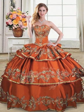 Traditional Sleeveless Ruffles and Ruffled Layers Lace Up Quinceanera Gowns