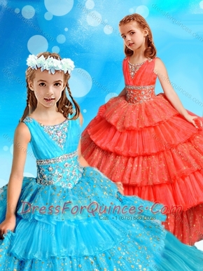 Polka Dot Sequined Mini Quinceanera Dress with Ruffled Layers and Beading