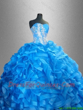 Beautiful Sweetheart Quinceanera Dresses with Beading and Ruffles