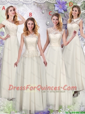 Feminine Champagne Laced Junior Dresses with Appliques