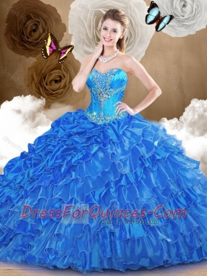 Luxurious Ball Gown Quinceanera Dresses with  Beading and Ruffles