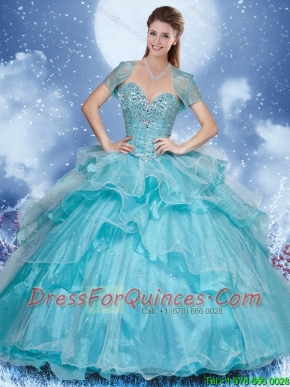 Fashionable Sweetheart Quinceanera Dresses with Beading and Ruffles