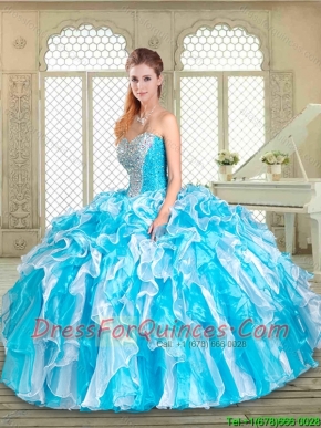 Beautiful Sweetheart Quinceanera Dresses with Beading and Ruffles
