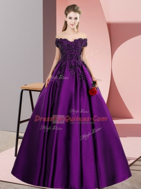 Fabulous Sleeveless Zipper Floor Length Lace and Appliques Quinceanera Dress