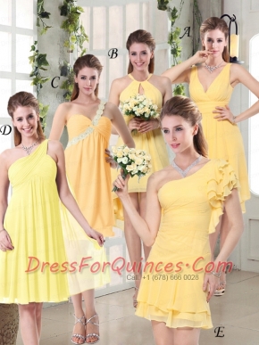 Discount Fashionable Decorated Dama Dresses in Chiffon