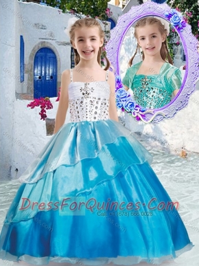 Beautiful Ball Gown Little Girl Pageant Dresses with Beading and Ruffles