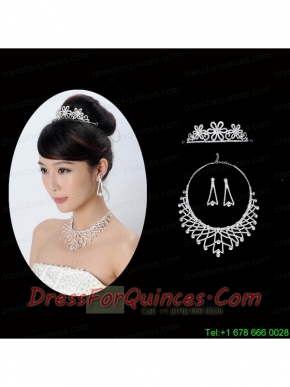 Elegant Alloy With Rhinestone Ladies' Jewelry Sets