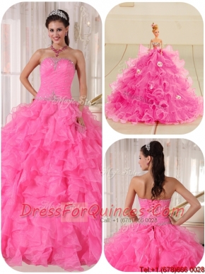 Elegant Ball Gown Strapless Quinceanera Gowns with Beading