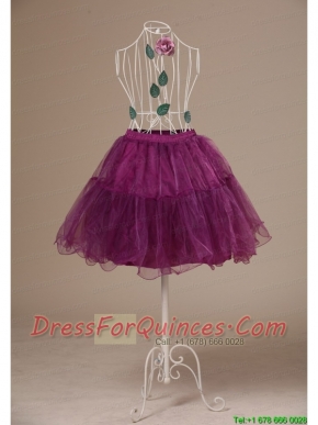 Hot Selling Fushsia Mini-length Petticoat