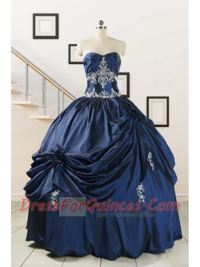 Trendy Sweetheart Quinceanera Gowns with Appliques