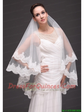 Lace With Three-tier For Modest Wedding