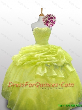 2015 Popular Paillette and Beaded Quinceanera Dresses in Organza