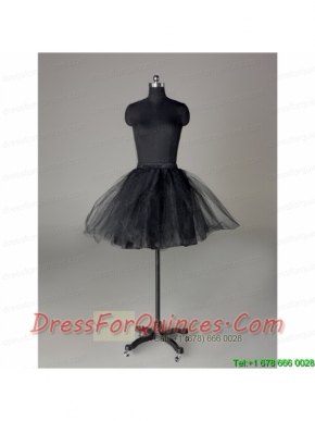 Modern Organza Mini Length Petticoat in Black