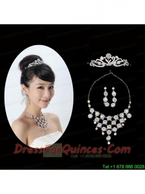 Unique Alloy With Rhinestone Ladies' Jewelry Sets