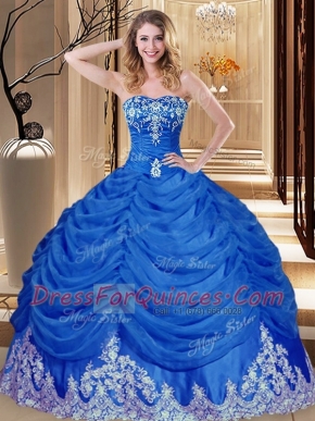 Sweetheart Sleeveless Tulle Quinceanera Dresses Appliques and Pick Ups Lace Up
