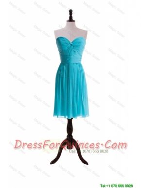 Cheap 2016 Summer Empire Sweetheart Prom Dresses with Ruching