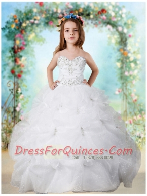 2014 Sweet Sweetheart Little Girl Pageant Dresses with Beading