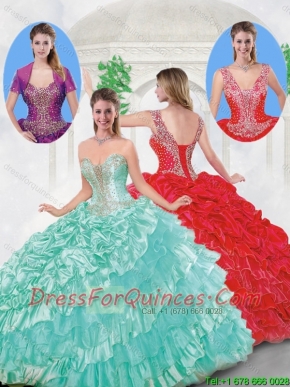 Popular Strapless Beading Sweet 16 Dresses with Ruffled Layers