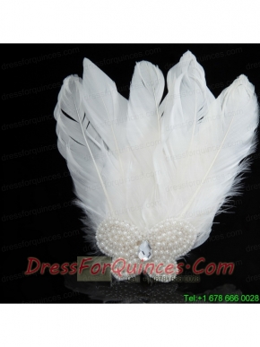 Unique White Pearl Feather for Wedding