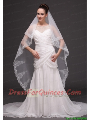 Lace Tulle Classic Bridal Veil For Wedding