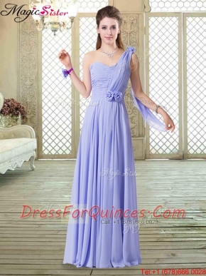 Beautiful One Shoulder Floor Length Prom Dresses for Spring