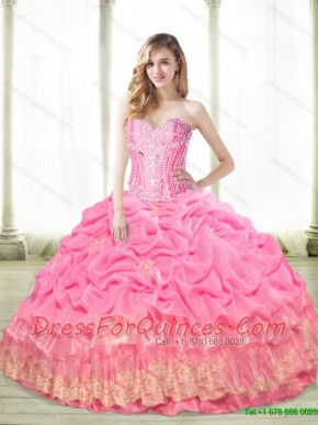 The Super Hot Beaded Elegant Quinceanera Dresses with Appliques