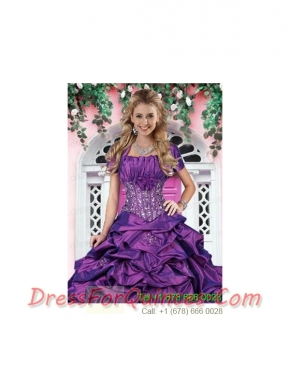 Luxurious Purple Taffeta Special Occasion Quinceanera Jacket