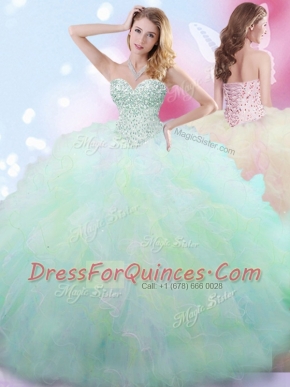 Sweet Floor Length Ball Gowns Sleeveless Multi-color Ball Gown Prom Dress Lace Up