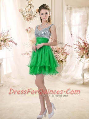 2016 New Arrivals Short Straps Prom Dresses with Sequins for Fall