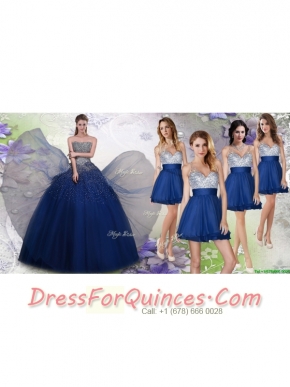 New Arrivals Beaded Tulle Quinceanera Dress and Exquisite V Neck Sequined Dama Dresses