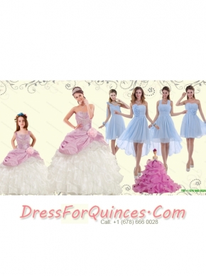 Elegant Multi Color Strapless Hand Made Flower Quinceanera Dress and Ruching Pretty Prom Dresses and Ruffles Straps Little Girl Dress