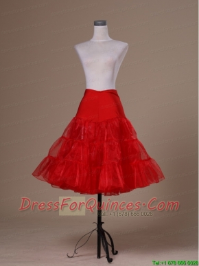 Hot Selling Red Organza Mini-length Petticoat