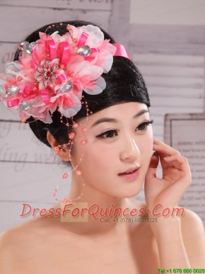 Imitation Pearls and Rhinestones Decorate Headpices For Prom and Wedding Party
