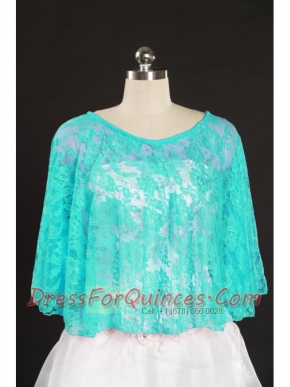 Turquoise Beading Lace Hot Sale Wraps for 2015