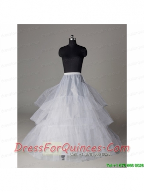 Popular Organza A Line 3 Layers White Petticoat