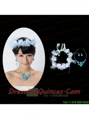 Vintage Style Beautiful Necklace and Head Flower for Ladies