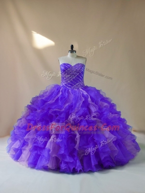 Custom Design Halter Top Sleeveless Lace Up Quinceanera Dresses Multi-color Organza