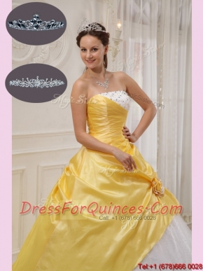 New Styles Ball Gown Strapless Quinceanera Dresses with Beading
